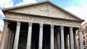 Pantheon Roman Temple in Rome, Italy
