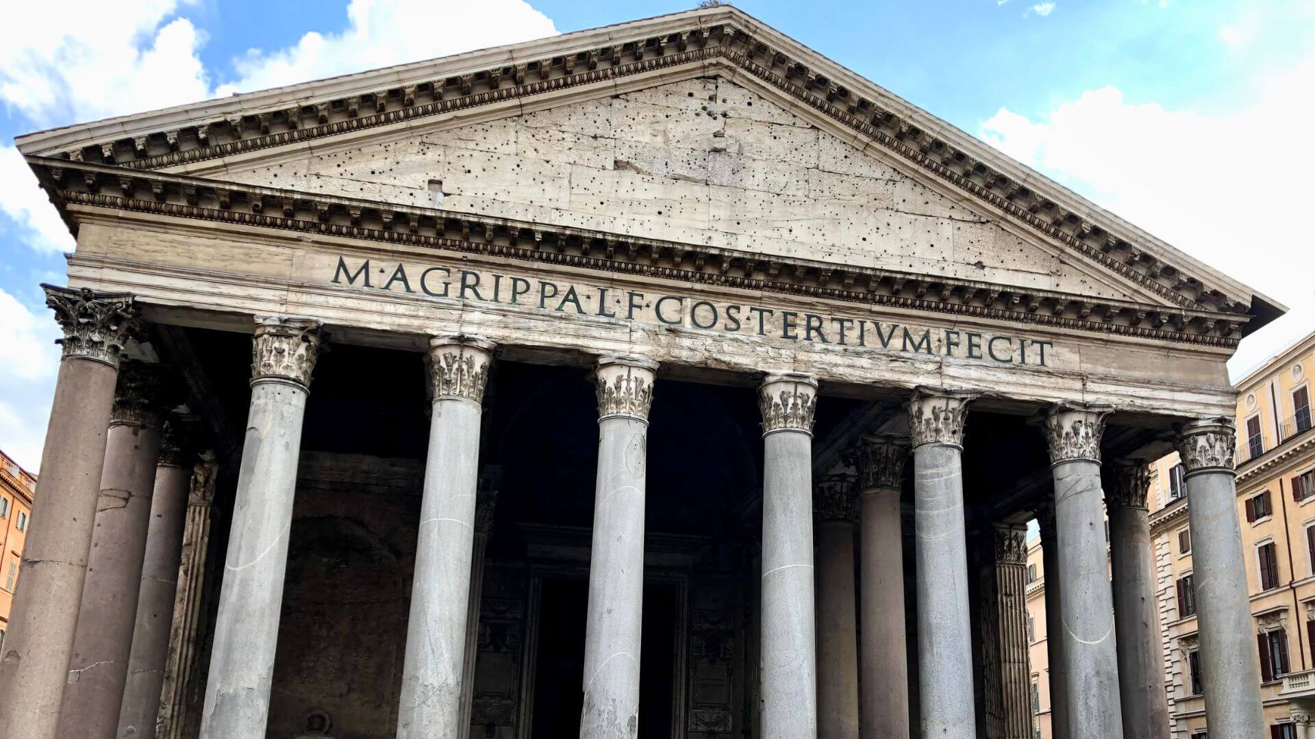 Pantheon Roman Temple in Rome, Italy